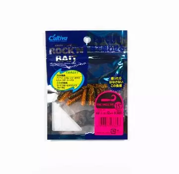 Мягкая приманка Owner RB-3 с кольцом, одинарная личинка, 12 штук, 1,5 дюйма 30 (3623)