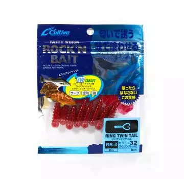 Мягкая приманка Owner RB-4, кольца с двойным хвостом, 8 штук, 2 дюйма 32 (9218)