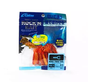 Мягкая приманка Owner RB-4, кольца с двойным хвостом, 8 шт., 2 дюйма 31 (9201)