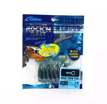 Мягкая приманка Owner RB-4, кольца с двойным хвостом, 8 шт., 2 дюйма 15 (2033 год)