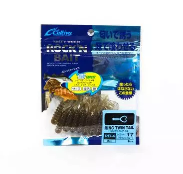 Мягкая приманка Owner RB-4, кольца с двойным хвостом, 8 шт., 2 дюйма 17 (2057)