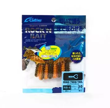 Мягкая приманка Owner RB-4, кольца с двойным хвостом, 8 шт., 2 дюйма 30 (9195)