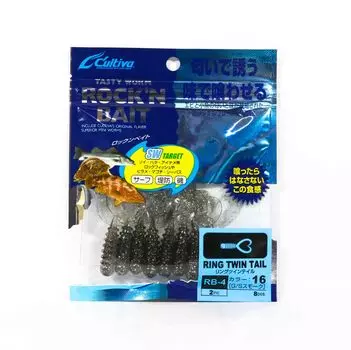Мягкая приманка Owner RB-4, кольца с двойным хвостом, 8 шт., 2 дюйма 16 (2040 год)