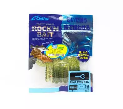 Мягкая приманка Owner RB-4, кольца с двойным хвостом, 8 шт., 2 дюйма 36 (3233)