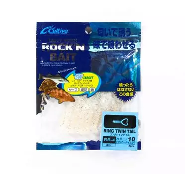 Мягкая приманка Owner RB-4, кольцо с двойным хвостом, 8 шт., 2 дюйма 10 (9171)