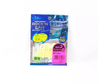 Мягкая приманка Owner Soft Lure RB-3, кольцо, одиночная личинка, 12 штук, 1,5 дюйма 18 (2477)