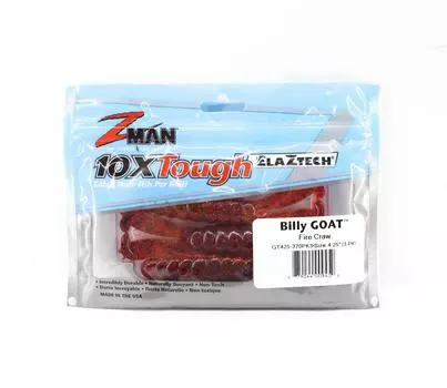 Мягкая приманка Zman Billy Goat 4,25 дюйма, 3 шт. в упаковке Fire Craw (9450)