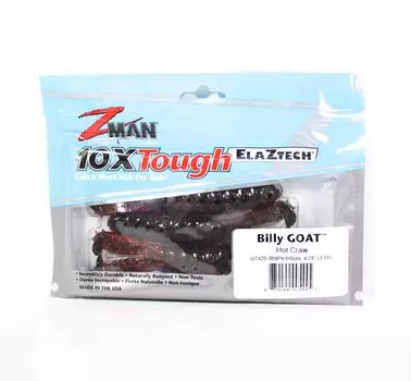 Мягкая приманка Zman Billy Goat 4,25 дюйма, 3 шт. в упаковке Hot Craw (5445)