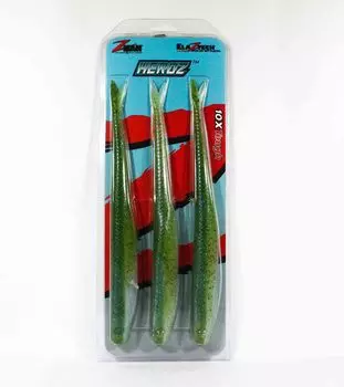 Мягкая приманка Zman HeroZ 10 дюймов, 3 шт., зеленый фонарь (8194)