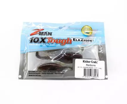 Мягкая приманка Zman Kicker CrabZ 3,5 дюйма, 3 шт. в упаковке, Redbone (4465)