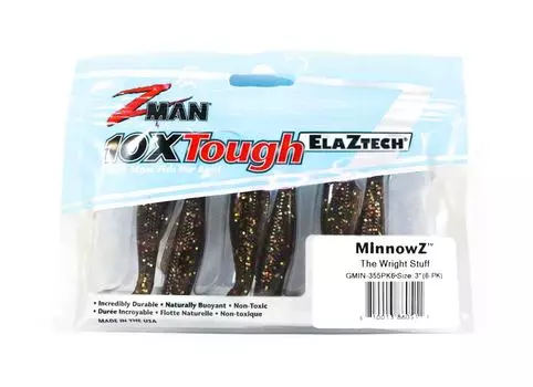 Мягкая приманка Zman MinnowZ 3 дюйма, 6 шт. в упаковке The Wright Stuff (0511)