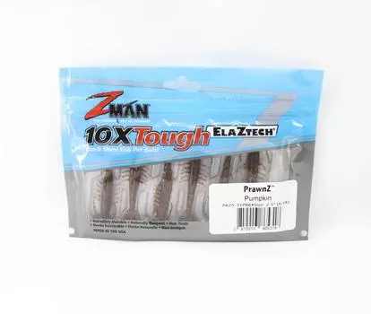 Мягкая приманка Zman PrawnZ 2,5 дюйма, 6 шт. в упаковке, тыква (5318)