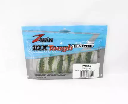 Мягкая приманка Zman PrawnZ 2,5 дюйма, 6 шт. в упаковке, грязное масло (5400)