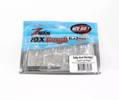 Мягкая приманка Zman Salty Ned ShrimpZ 2,5 дюйма, 6 шт. в упаковке, премьера (4380)