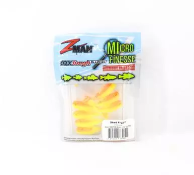 Мягкая приманка Zman Shad FryZ 1,75 дюйма, 8 шт. в упаковке Firetreuse (4021)