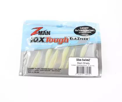 Мягкая приманка Zman Slim SwimZ 3 дюйма 6 шт. в упаковке Slam Shady (4700)