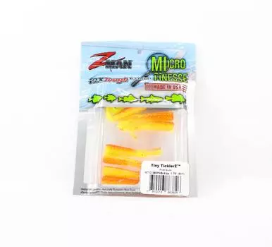 Мягкая приманка Zman Tiny TicklerZ 1,75 дюйма, 8 шт. в упаковке Firetreuse (3826)