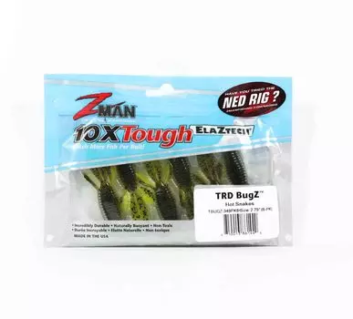 Мягкая приманка Zman TRD Bugz 2,75 дюйма, 6 шт. в упаковке Hot Snakes (1440)