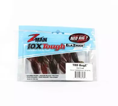 Мягкая приманка Zman TRD Bugz 2,75 дюйма, 6 шт. в упаковке, Hot Craw (1389)