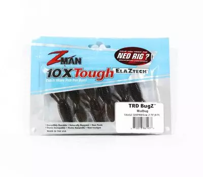 Мягкая приманка Zman TRD Bugz 2,75 дюйма, 6 шт. в упаковке, Mudbug (1433)