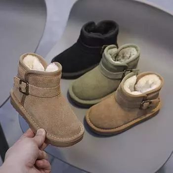 Мягкая противоскользящая подошва с плюшевой и толстой хлопковой подошвой 22