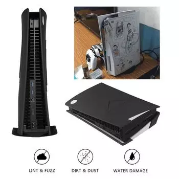 Мягкая противоударная крышка консоли, защитная оболочка, пыленепроницаемая защита, подходит для PS5 CD-ROM Edition синий