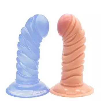 Мягкая прозрачная анальная пробка с присоской - текстурированная секс-игрушка для скрытных взрослых игр, удобный для путешествий дизайн