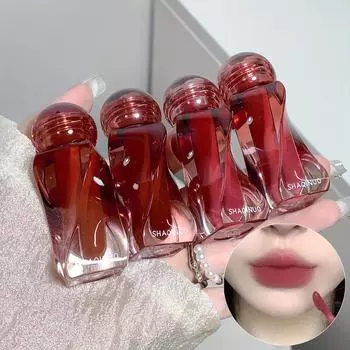 Мягкая пряжа Art Lip Mud Misty Soft Matte Velvet Lip Glaze Высокопигментированная губная помада с эффектом росы Легко окрашиваемая помада-блеск для губ Кремовый шелковистый Подарки на День святого Валентина 1#