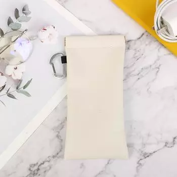 Мягкая ПУ сумка для очков, футляр для солнцезащитных очков, сумка для переноски, автоматический закрытый чехол для очков, наушники, кабель для передачи данных, защитный чехол