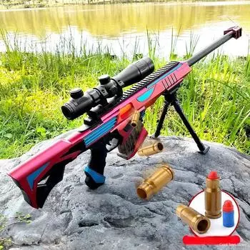 Мягкая пуля Barrett, стреляющая игрушечной пулей, ручная винтовка, снайперская винтовка, бластер, оружие, игрушки для детей и подростков