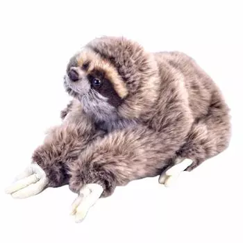 Мягкая пушистая плюшевая статуэтка ленивца Sharpplace из хлопка, украшение для спальни, коллекция, коричневый цвет коричневый