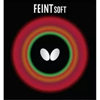 Мягкая резина для настольного тенниса Butterfly Feint Soft 00070 черная тонкая чёрный