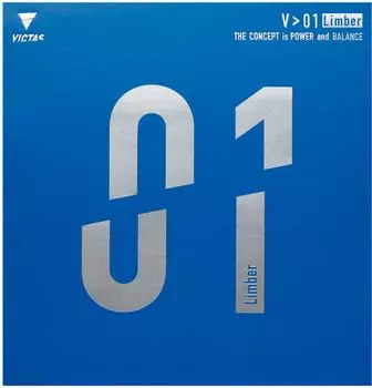 Мягкая резиновая спинка для настольного тенниса VICTAS V01 Limber красного цвета, размер 020341 (0040) 2,0