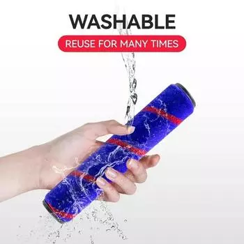 Мягкая роликовая насадка-щетка для беспроводных пылесосов Dyson V7 V8 V10 V11 SV12 V15, детали для деревянного пола бежевый