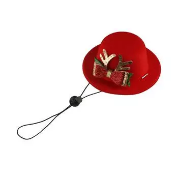 Мягкая Рождественская шапка-бантик для питомца, регулируемый рождественский ошейник для кошек, рождественский галстук-бабочка для кошек, Новый год L-Style A