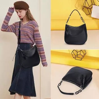 Мягкая ручная сумка из коровьей кожи, цепочка, ретро, первый слой коровьей кожи, натуральное плетение, универсальная модная сумка-мессенджер через плечо легкие хаки