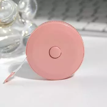 Мягкая рулетка 1,5 м, двойная шкала, гибкая измерительная линейка для шитья тела, инструменты для измерения тела, портное ремесло, 60 дюймов 1pcs розовый