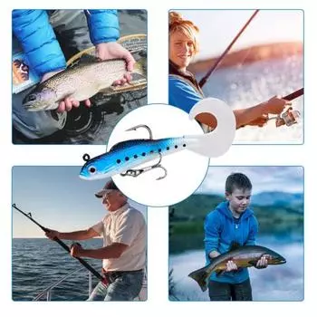 Мягкая рыболовная приманка Yousheng, 8,5 см/8,7 г, имитация дизайна, предварительно оснащенная джиг-головка, приманки для плавания, искусственная приманка, весло с хвостом, мягкая приманка для плавания, морская пресноводная форель