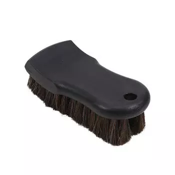 Мягкая щетка для чистки из конского волоса Щетка для детализации из конского волоса Инструмент для детализации салона автомобиля Щетка для чистки автомобиля Ручка для детализации Щетка One Size чёрный