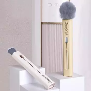 Мягкая щетка для чистки салона автомобиля, автомобильный инструмент, щетка для чистки клавиатуры, щетка для чистки розеток 21.5*3*2.2cm розовый