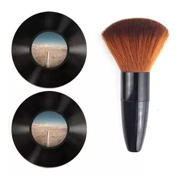 Мягкая щетка для чистки виниловых пластинок, антистатическая игла для проигрывателя, очиститель от пыли 1pcs