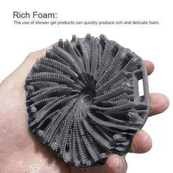 Мягкая щетка для тела с эргономичной ручкой, портативный массажный душ, чистка, отшелушивание, домашний инструмент