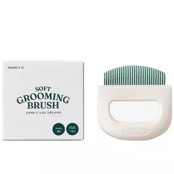 Мягкая щетка для ухода Project 21, расческа для собак, кошачья расческа для длинных волос, корейский шампунь для домашних животных