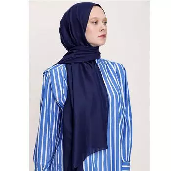 Мягкая шаль Miray Plain темно-синяя