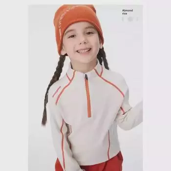 Мягкая шелковистая одежда для девочек и облегающие водолазки для мальчиков и девочек среднего и большого размера 130cm красный