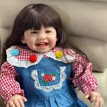 Мягкая силиконовая кукла Reborn для девочек, 60 см, 24 дюйма, реалистичная виниловая кукла принцессы, платье Up Alive Bebe, игровой домик same as picture