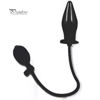 Мягкая силиконовая надувная анальная пробка, анальная вставка-массажер унисекс, секс-игрушка для взрослых