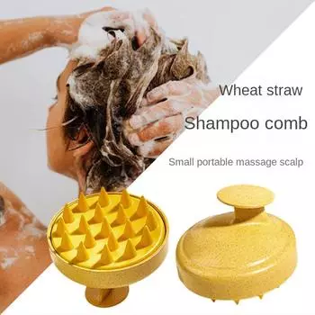 Мягкая силиконовая щетка для массажа головы, шампунь для очищения кожи головы, расческа для ванны, женские парикмахерские инструменты, легкая пенящаяся щетка для шампуня, расческа для ванны 8*7cm