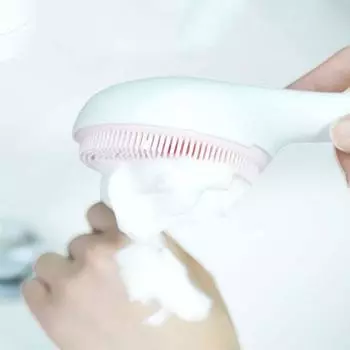 Мягкая силиконовая щетка для очищения лица, ручная щетка для чистки пор, глубокая очистка, косметический инструмент для макияжа