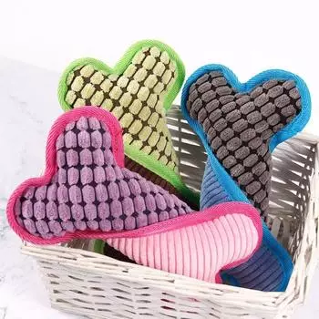 Мягкая собачка, пищащая плюшевая игрушка, симпатичные игрушки для домашних собак, жевательные игрушки для щенков, избавляющие от скуки, головоломка синий